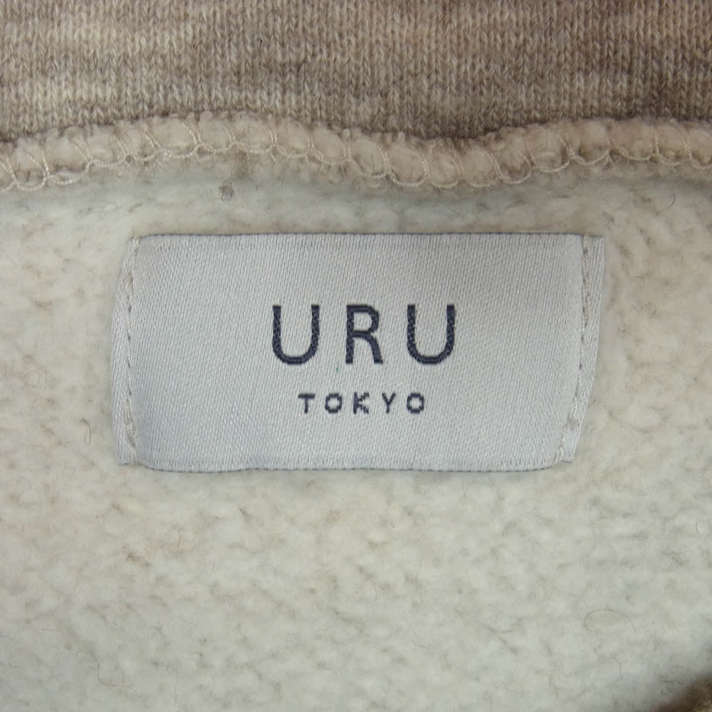 ウル 20FCYW01 COTTON YAK WOOL HIGH NECK SWEAT コットンヤクウール ハイネック スウェット ベージュ系 2【中古】