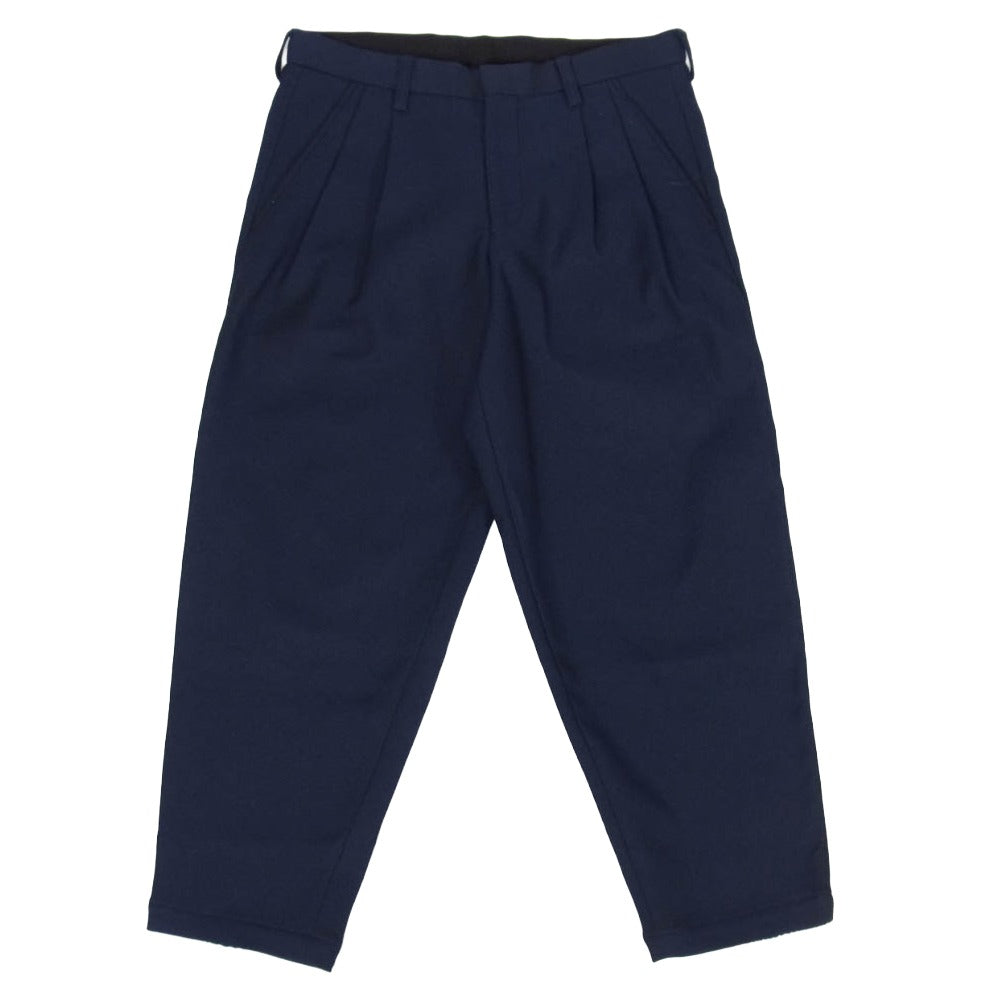 kolor カラー 21AW 21WCM-P08101 2タック クロップド テーパード パンツ ネイビー系 1【中古】