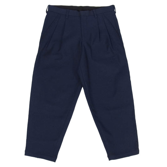 kolor カラー 21AW 21WCM-P08101 2タック クロップド テーパード パンツ ネイビー系 1【中古】