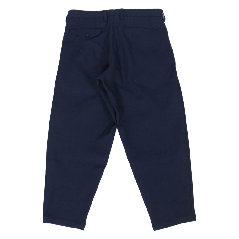 kolor カラー 21AW 21WCM-P08101 2タック クロップド テーパード パンツ ネイビー系 1【中古】