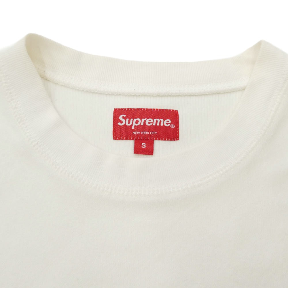 Supreme シュプリーム 19SS Terry Pocket Tee テリー ポケット パイル Tシャツ 半袖 ホワイト系 S【中古】