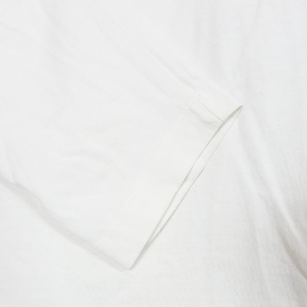 JIL SANDER ジルサンダー 23SS J47GC0002 ロゴラベル クルーネック ロングスリーブ カットソー 長袖 Tシャツ ホワイト系 S【中古】