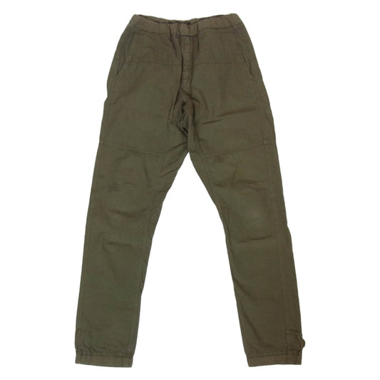 JIL SANDER ジルサンダー JSMH310616 イタリア製 裾リブ イージー カーゴパンツ カーキ系 48【中古】