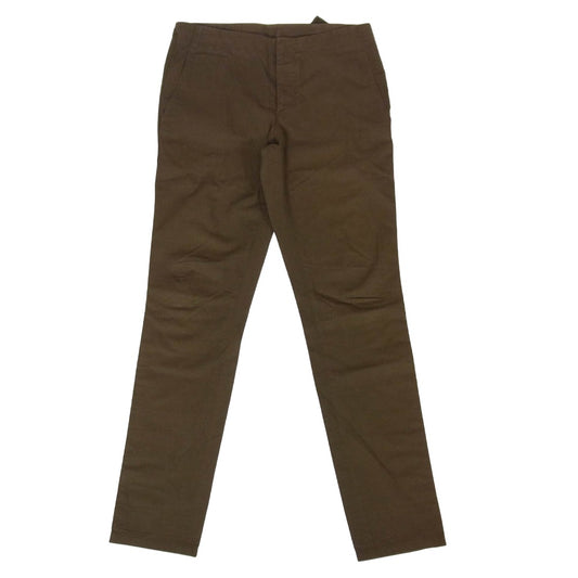 JIL SANDER ジルサンダー AM510149 MF240260 サイドライン サイドシンチ ストレート パンツ カーキ系 46【中古】