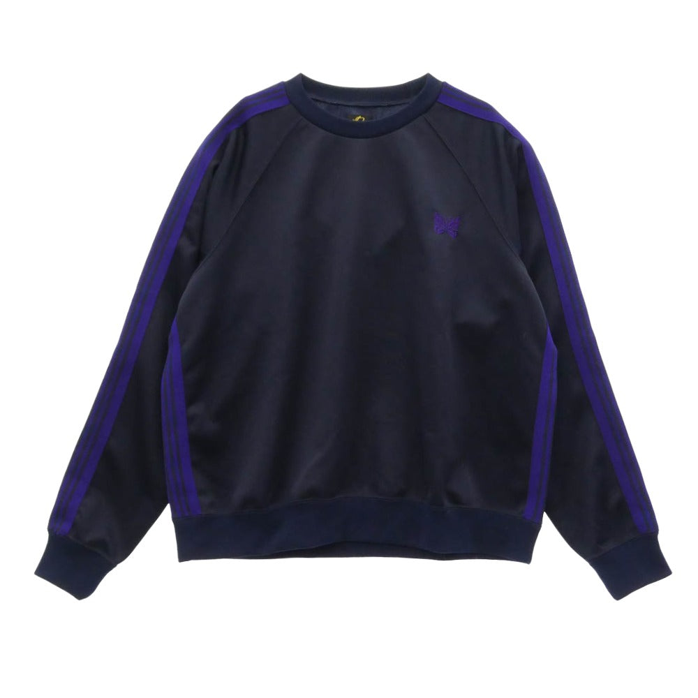 Needles ニードルス 23AW NS245 TRACK CREW NECK SHIRT トラック クルーネック シャツ スウェット パープル系 S【中古】