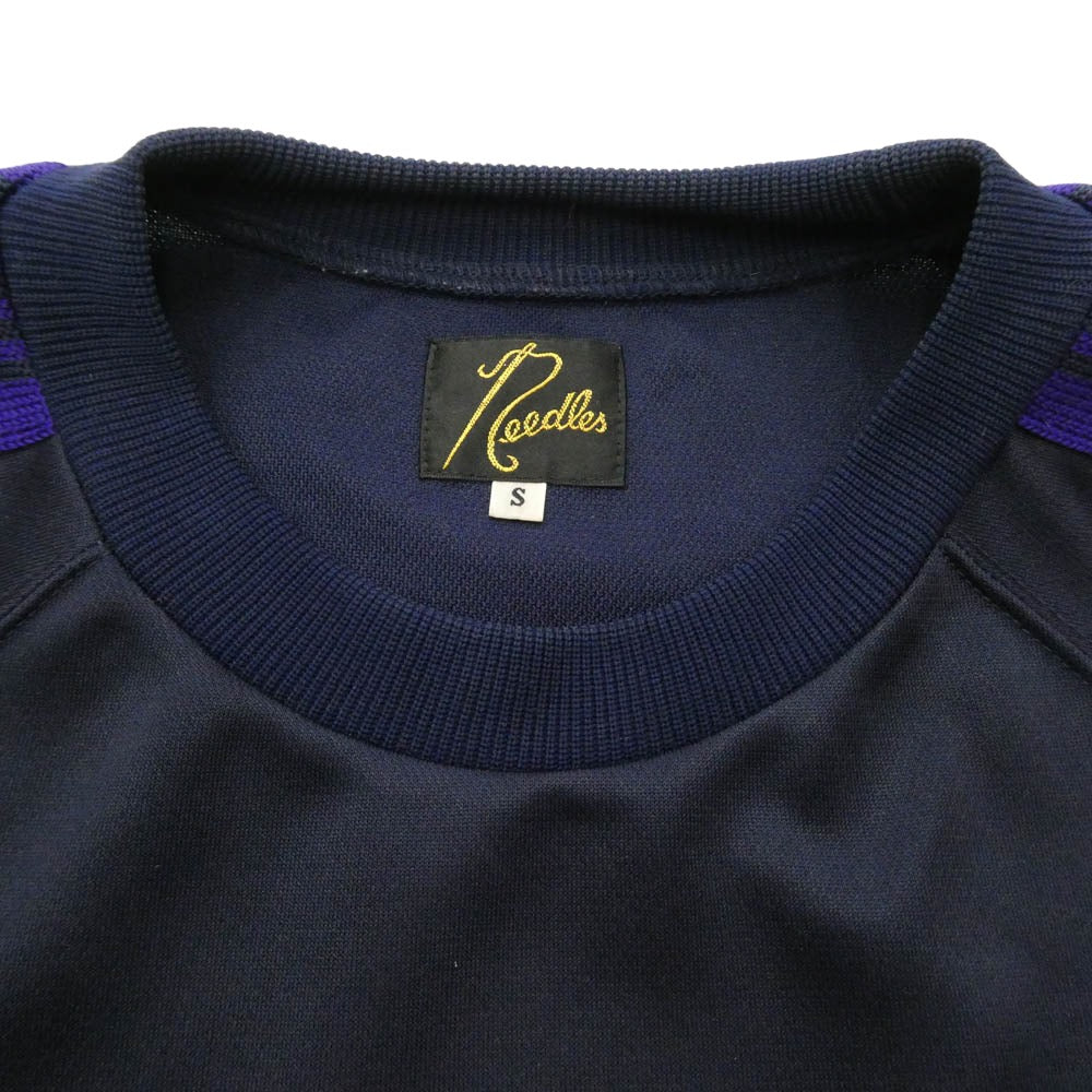 Needles ニードルス 23AW NS245 TRACK CREW NECK SHIRT トラック クルーネック シャツ スウェット パープル系 S【中古】