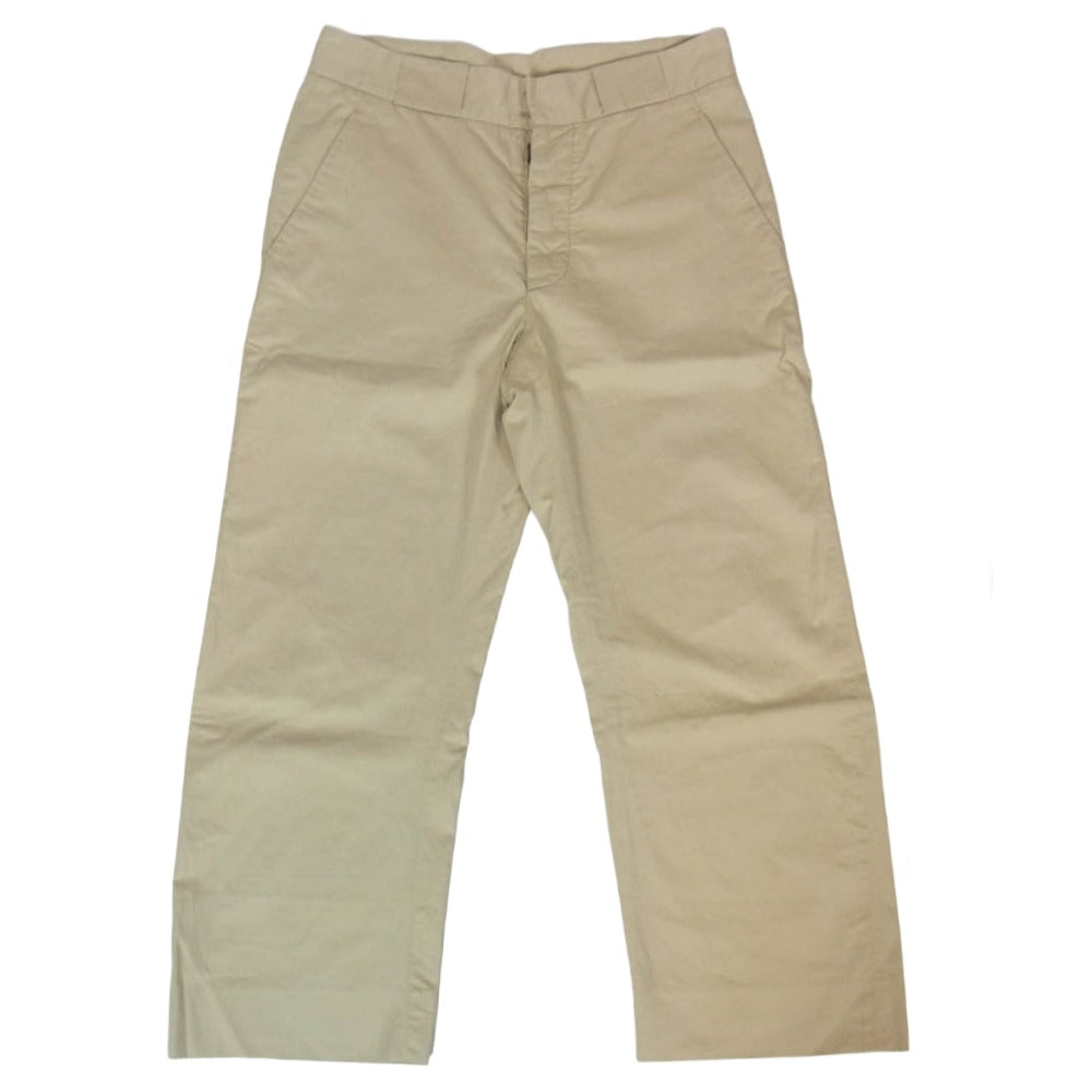 MAISON MARTIN MARGIELA メゾンマルタンマルジェラ 13AW S50KA0267 ボタンフライ コットン パンツ ベージュ系 44【中古】