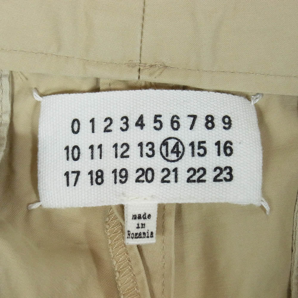 MAISON MARTIN MARGIELA メゾンマルタンマルジェラ 13AW S50KA0267 ボタンフライ コットン パンツ ベージュ系 44【中古】