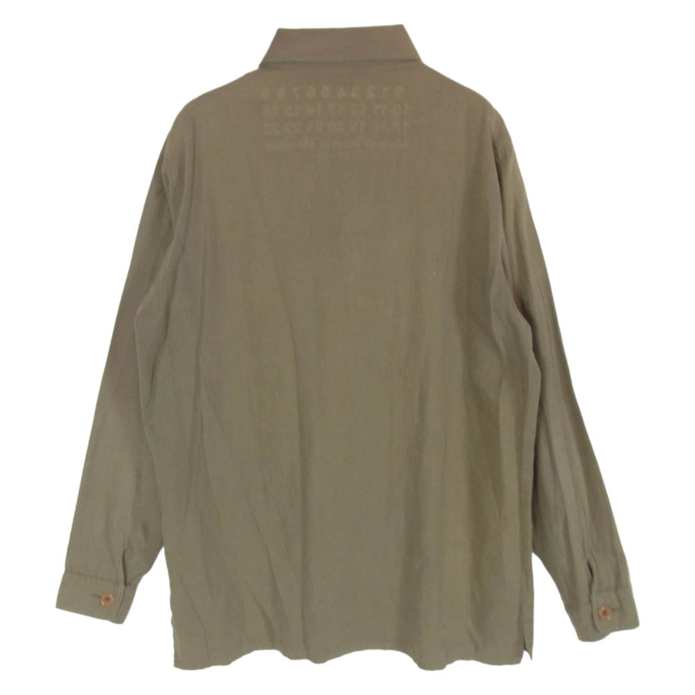 MAISON MARTIN MARGIELA メゾンマルタンマルジェラ S30GC9993 ミリタリー サファリ ジャケット カーキ系 44【中古】