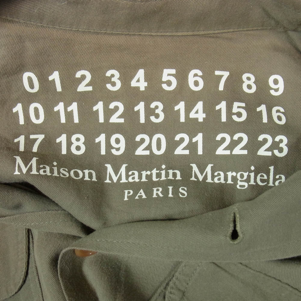 MAISON MARTIN MARGIELA メゾンマルタンマルジェラ S30GC9993 ミリタリー サファリ ジャケット カーキ系 44【中古】