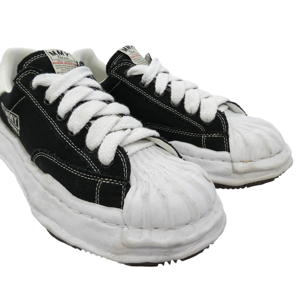 MIHARA YASUHIRO ミハラヤスヒロ A08FW735 BLAKEY OG Sole Canvas Low-top Sneaker ブレイキー OG ソール キャンバス ロートップ スニーカー ブラック系 43【中古】
