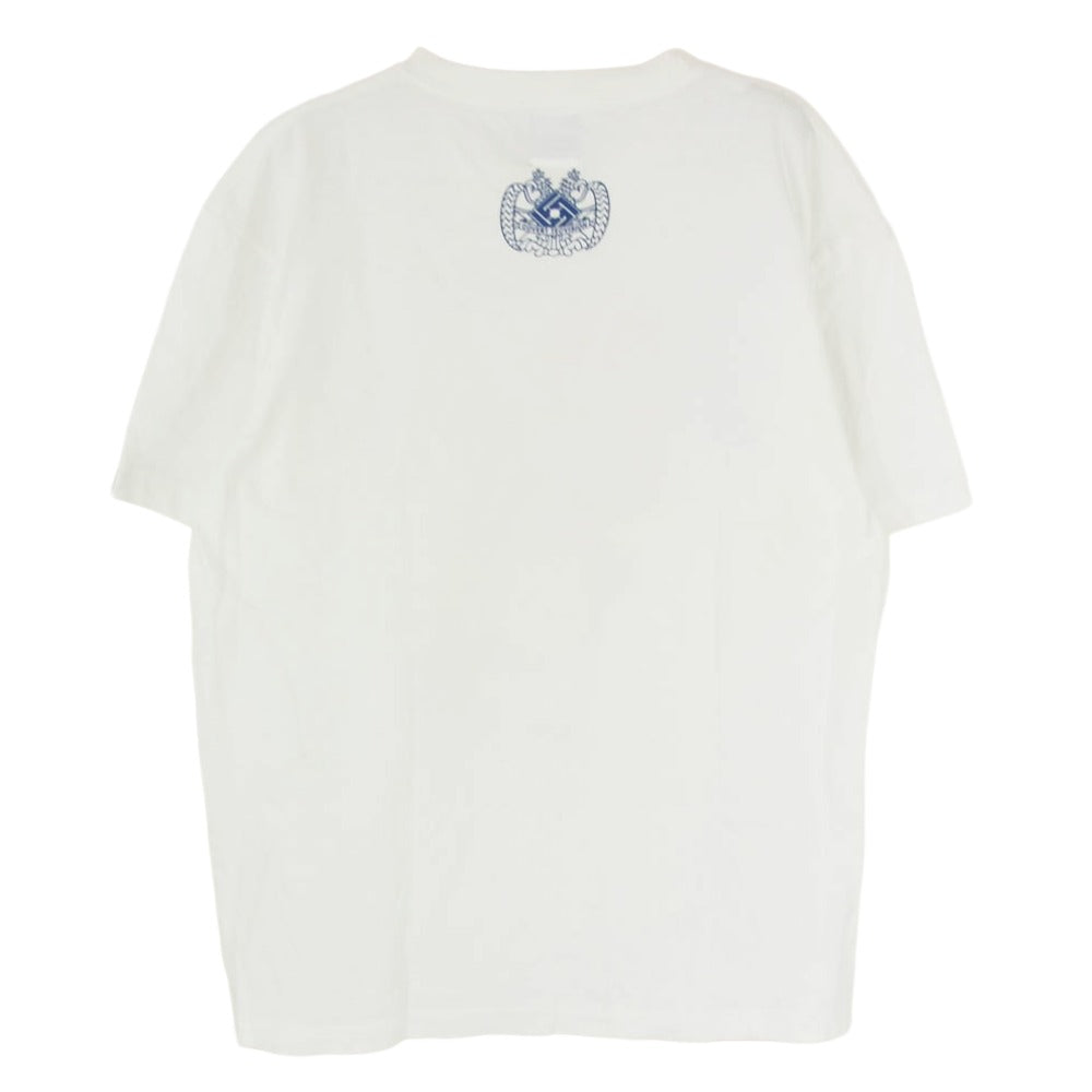 Five-O ファイブオー × DESTROY BABYLON × COVERT TECVISION 狂気なドナルド 半袖カットソー Tシャツ ホワイト系 L【中古】
