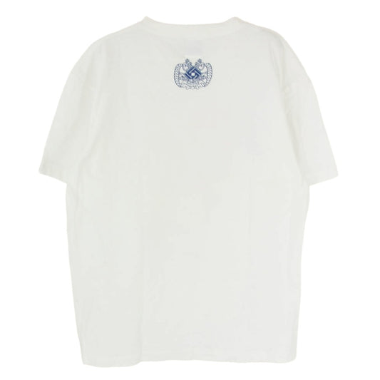 Five-O ファイブオー × DESTROY BABYLON × COVERT TECVISION 狂気なドナルド 半袖カットソー Tシャツ ホワイト系 L【中古】