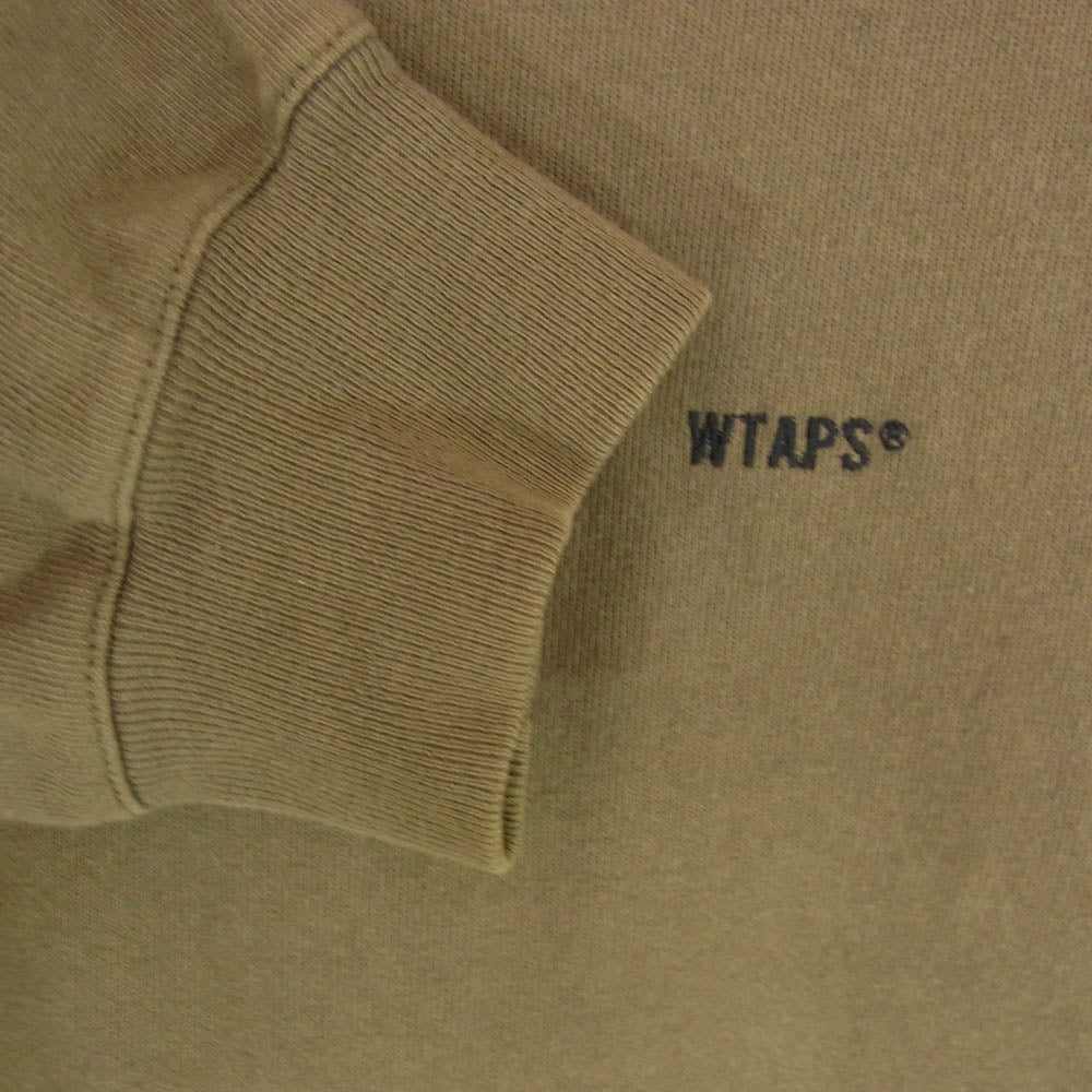 WTAPS ダブルタップス 20SS 201ATDT-CSM35 SNEAK PEAK TEE COTTON スネーク ピーク ロングスリーブ 長袖 Tシャツ カーキ系 X03【中古】