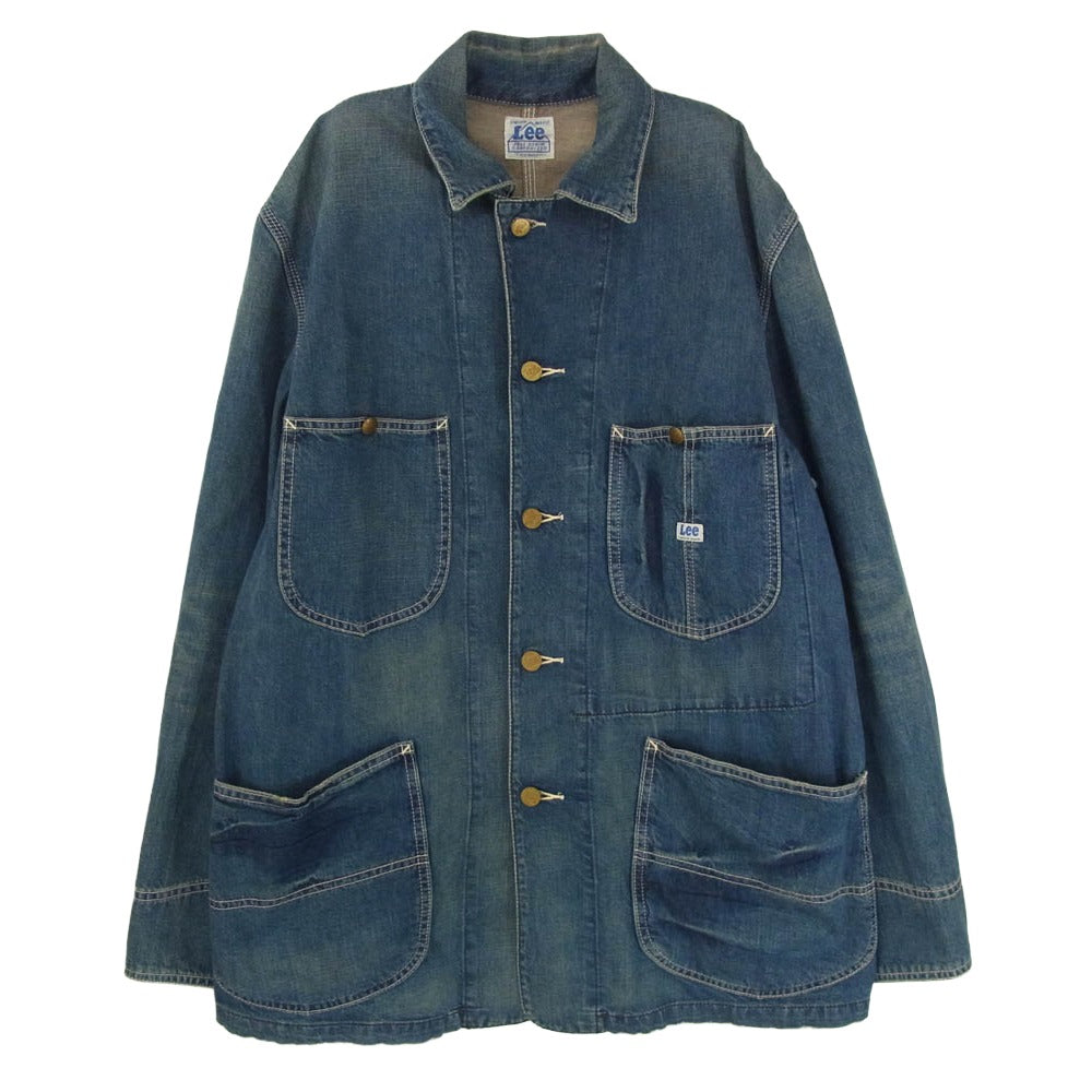 Lee リー 19477 復刻 91J ハウスタグ カバーオール デニム ジャケット インディゴブルー系 L【中古】