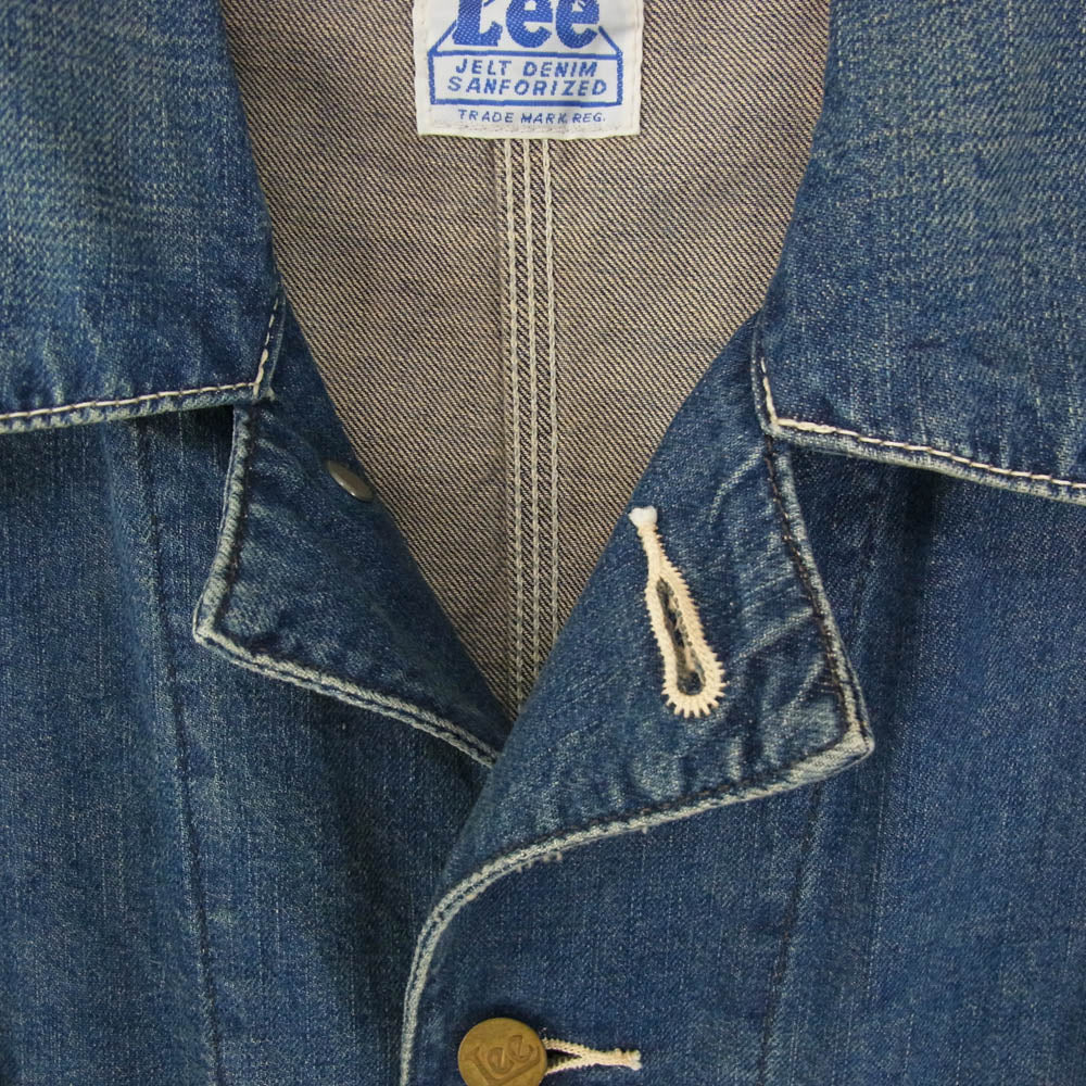 Lee リー 19477 復刻 91J ハウスタグ カバーオール デニム ジャケット インディゴブルー系 L【中古】