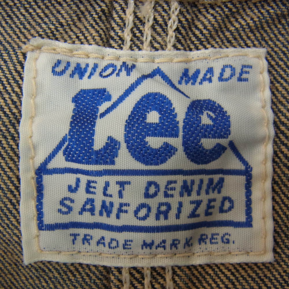 Lee リー 19477 復刻 91J ハウスタグ カバーオール デニム ジャケット インディゴブルー系 L【中古】