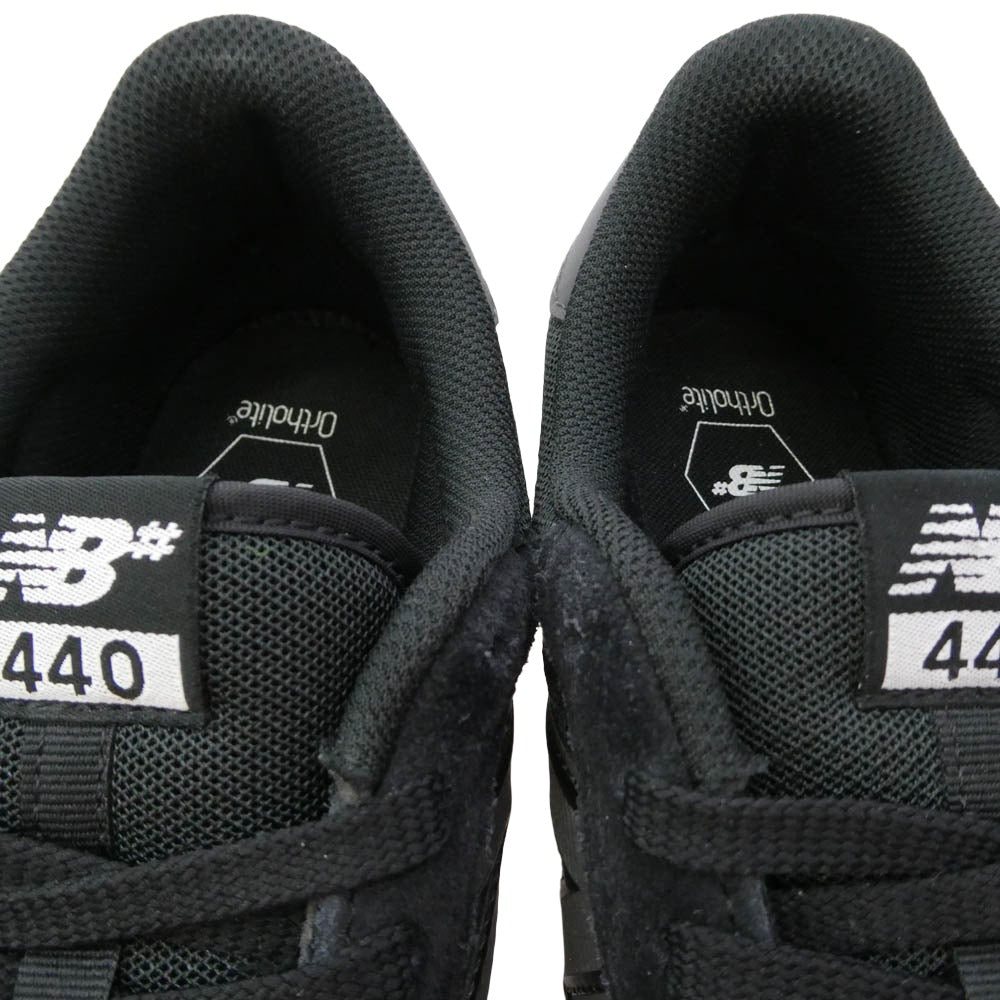 NEW BALANCE ニューバランス UN440BVU NB Numeric 440v2 ヌメリック スウェード メッシュ ローカット スケート スニーカー ブラック系 28.5cm【中古】