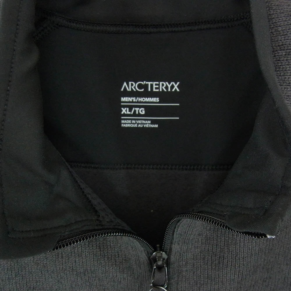 ARC'TERYX アークテリクス X00001036101 Covert Cardigan M Black Heather II コバート カーディガン メンズ フリースジャケット グレー系 XL【新古品】【未使用】【中古】