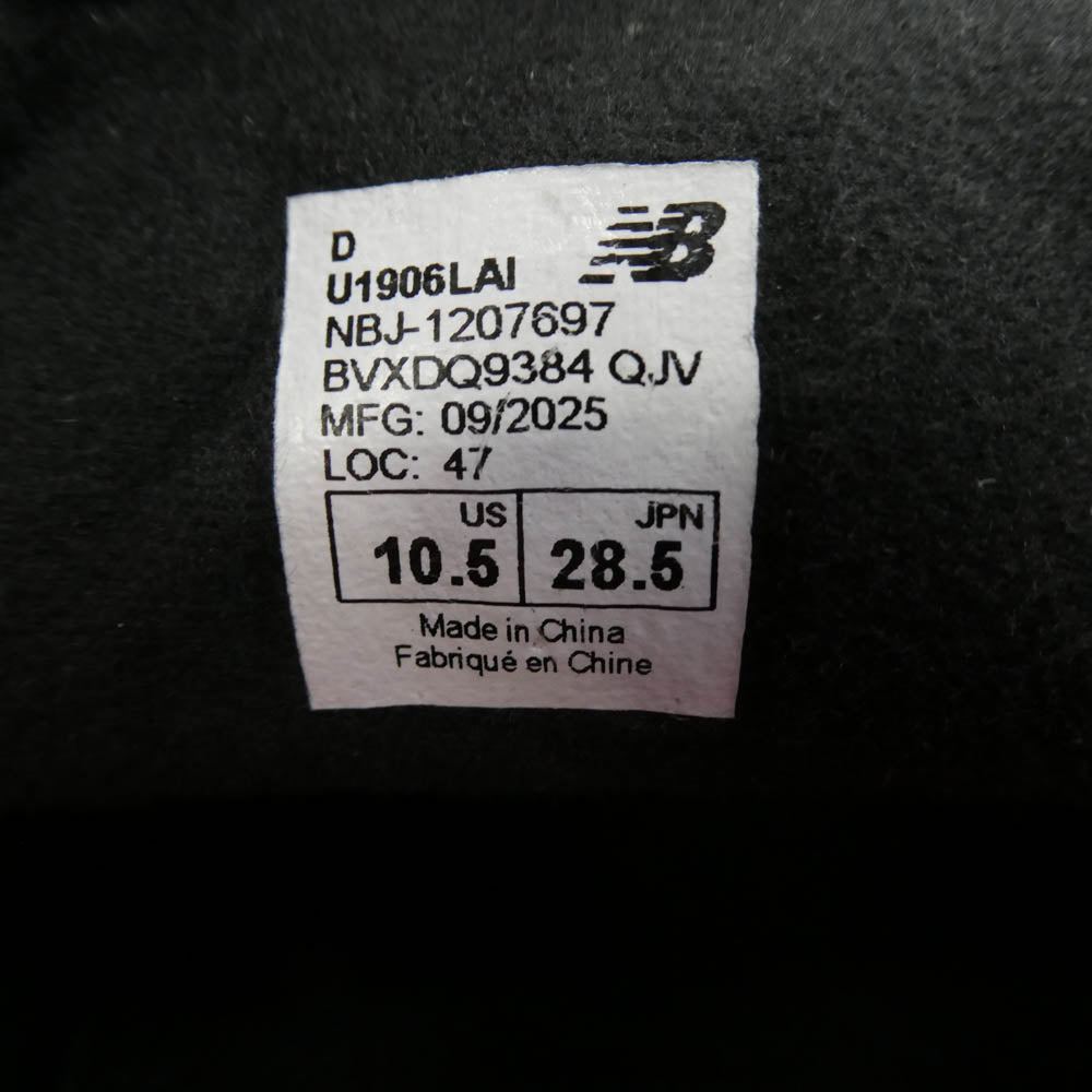 NEW BALANCE ニューバランス U1906LAI Lifestyle 1906 Loafer ローファー メッシュ オーバーレイ スニーカー ブラック系 28.5cm【美品】【中古】