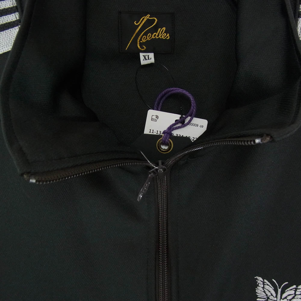 Needles ニードルス 26SS SX404 Track Jacket - Poly Smooth トラックジャケット ポリスムース ダブルジップ ブラック系 XL【新古品】【未使用】【中古】