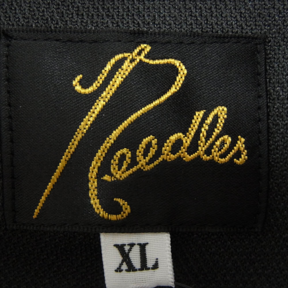 Needles ニードルス 26SS SX404 Track Jacket - Poly Smooth トラックジャケット ポリスムース ダブルジップ ブラック系 XL【新古品】【未使用】【中古】