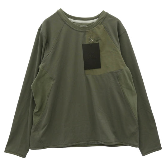 ARC'TERYX アークテリクス X000007711 Delta Crew W デルタ クルー ウィメンズ フリース クルーネック カットソー カーキ系 XL【新古品】【未使用】【中古】