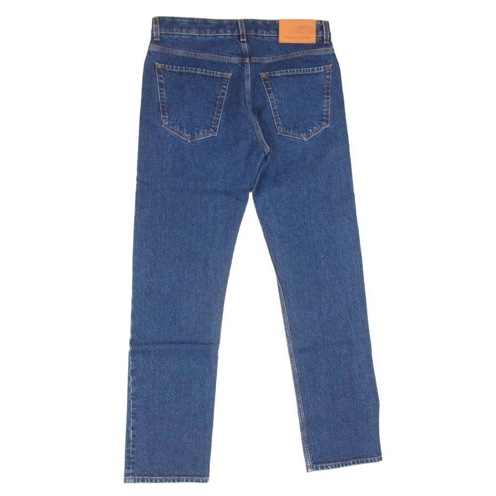 Stella McCartney ステラマッカートニー ロゴプリント ブラックデニムパンツ インディゴブルー系 31【中古】
