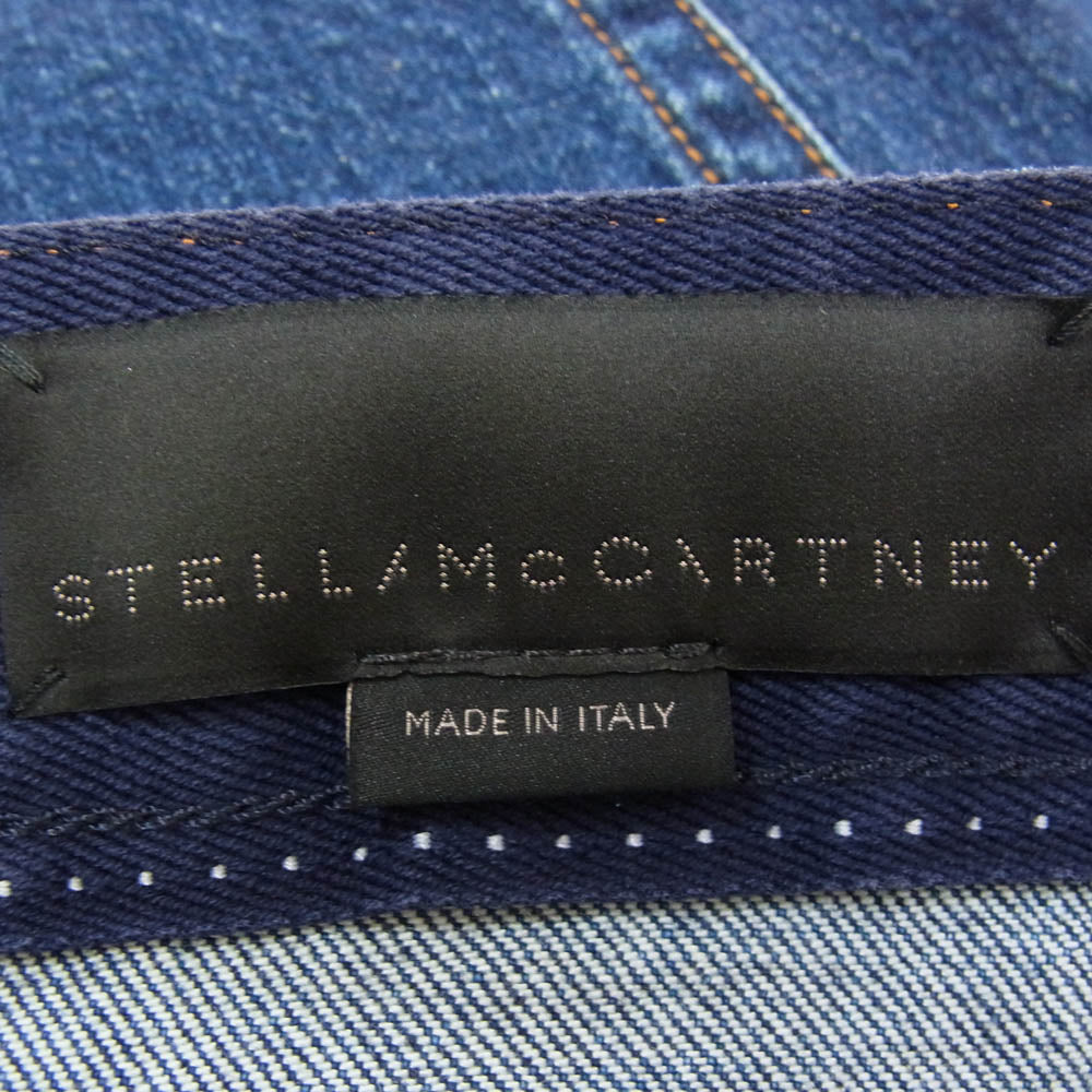 Stella McCartney ステラマッカートニー ロゴプリント ブラックデニムパンツ インディゴブルー系 31【中古】