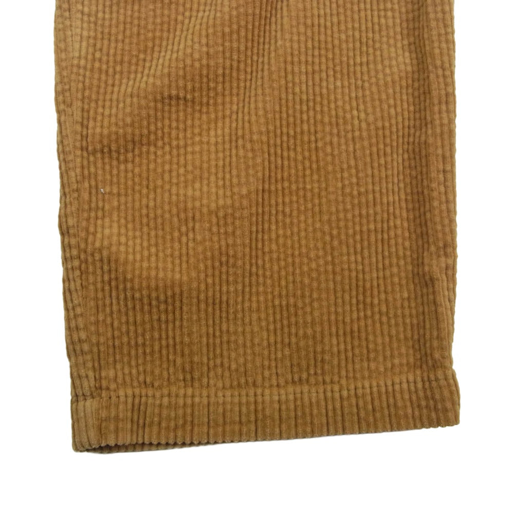 schott ショット 3116040 CORDUROY DOUBLE PLEATS WIDE PANTS コーデュロイ 2タック ワイド パンツ ブラウン ベージュ系 L【中古】