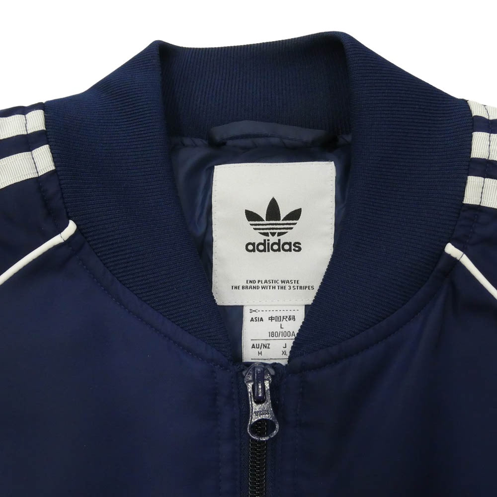 adidas アディダス HL9202 M QUILTED SST BMBR キルティング ボンバー ジャケット ネイビー系 L【中古】