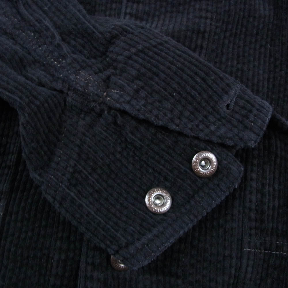 schott ショット 3112063 CORDUROY WORK COVERALL コーデュロイ カバーオール ジャケット ブラック ブラック系 M【中古】
