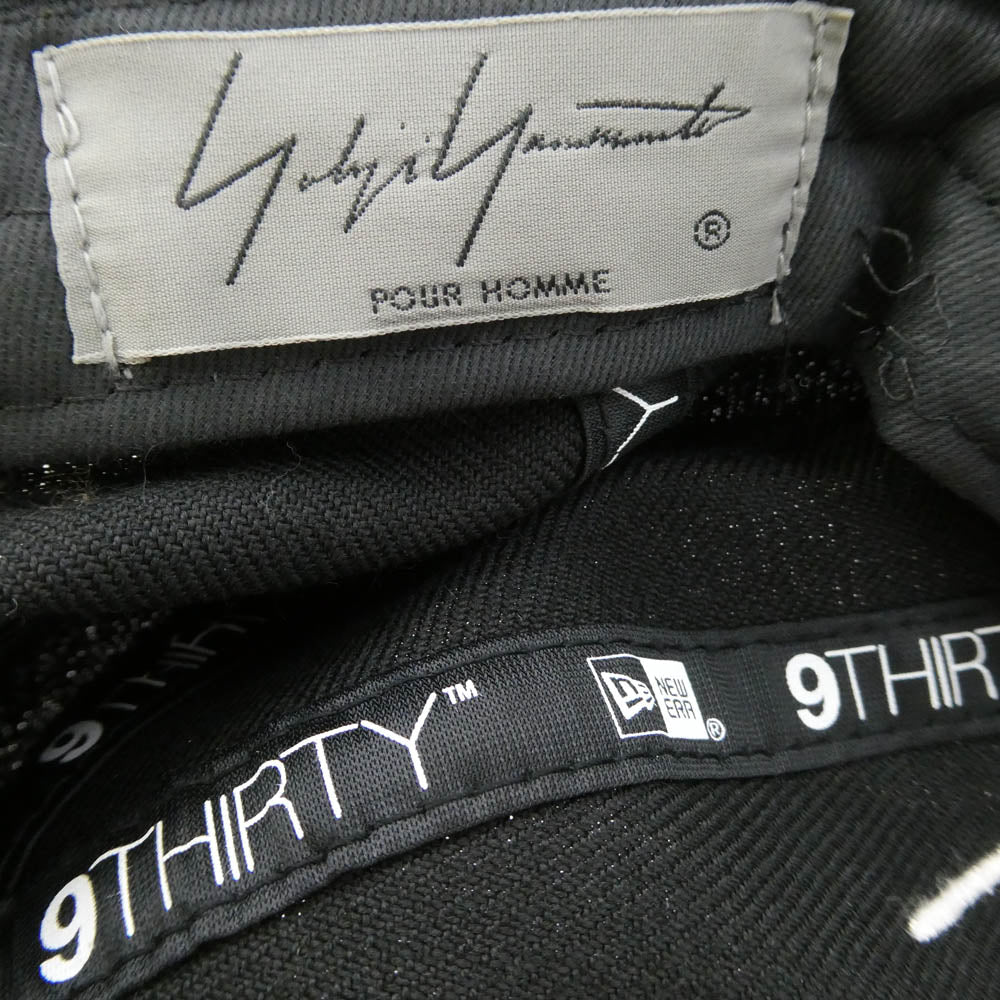 Yohji Yamamoto POUR HOMME ヨウジヤマモトプールオム 18SS × New Era ニューエラ スカル ローズ キャップ ブラック系【中古】