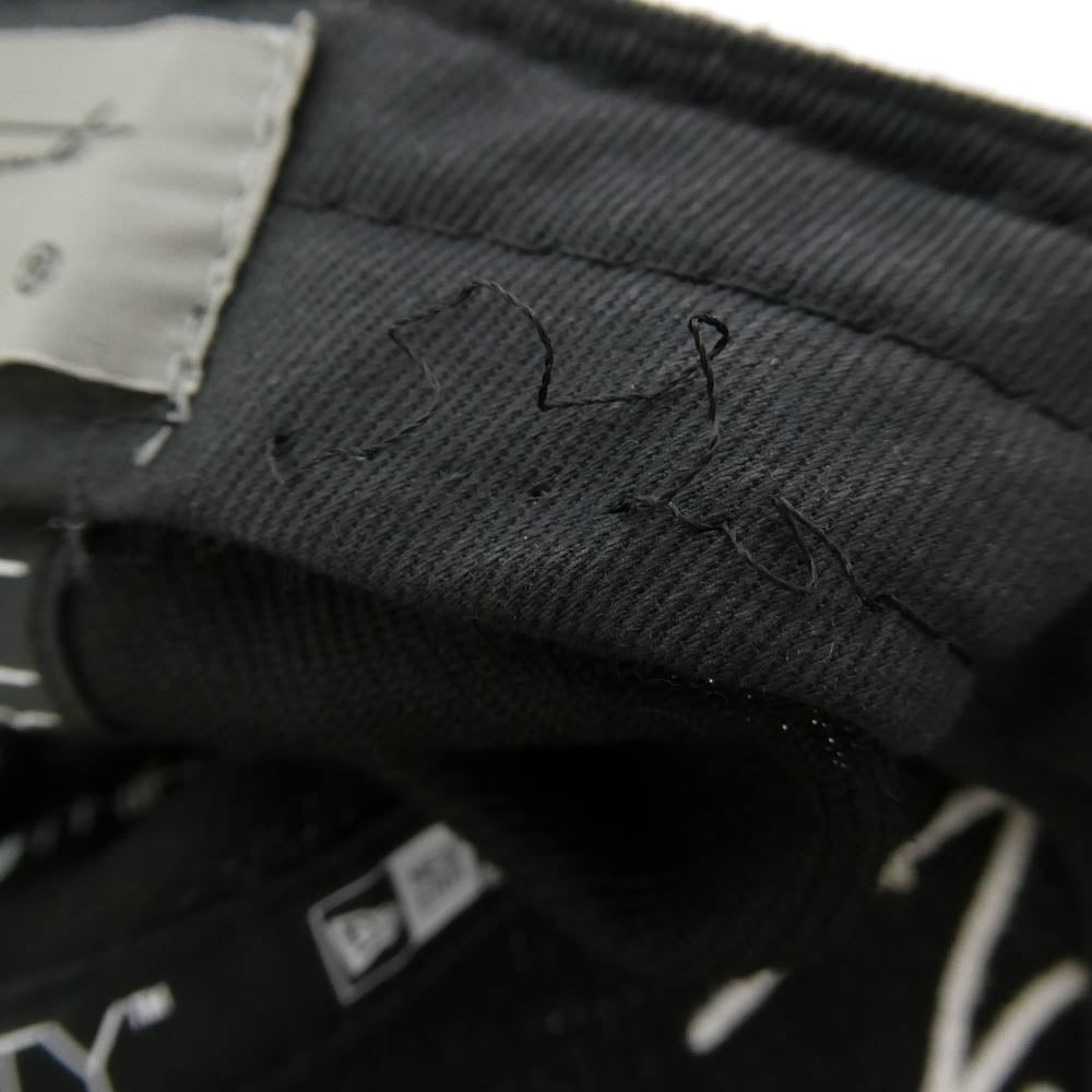 Yohji Yamamoto POUR HOMME ヨウジヤマモトプールオム 18SS × New Era ニューエラ スカル ローズ キャップ ブラック系【中古】