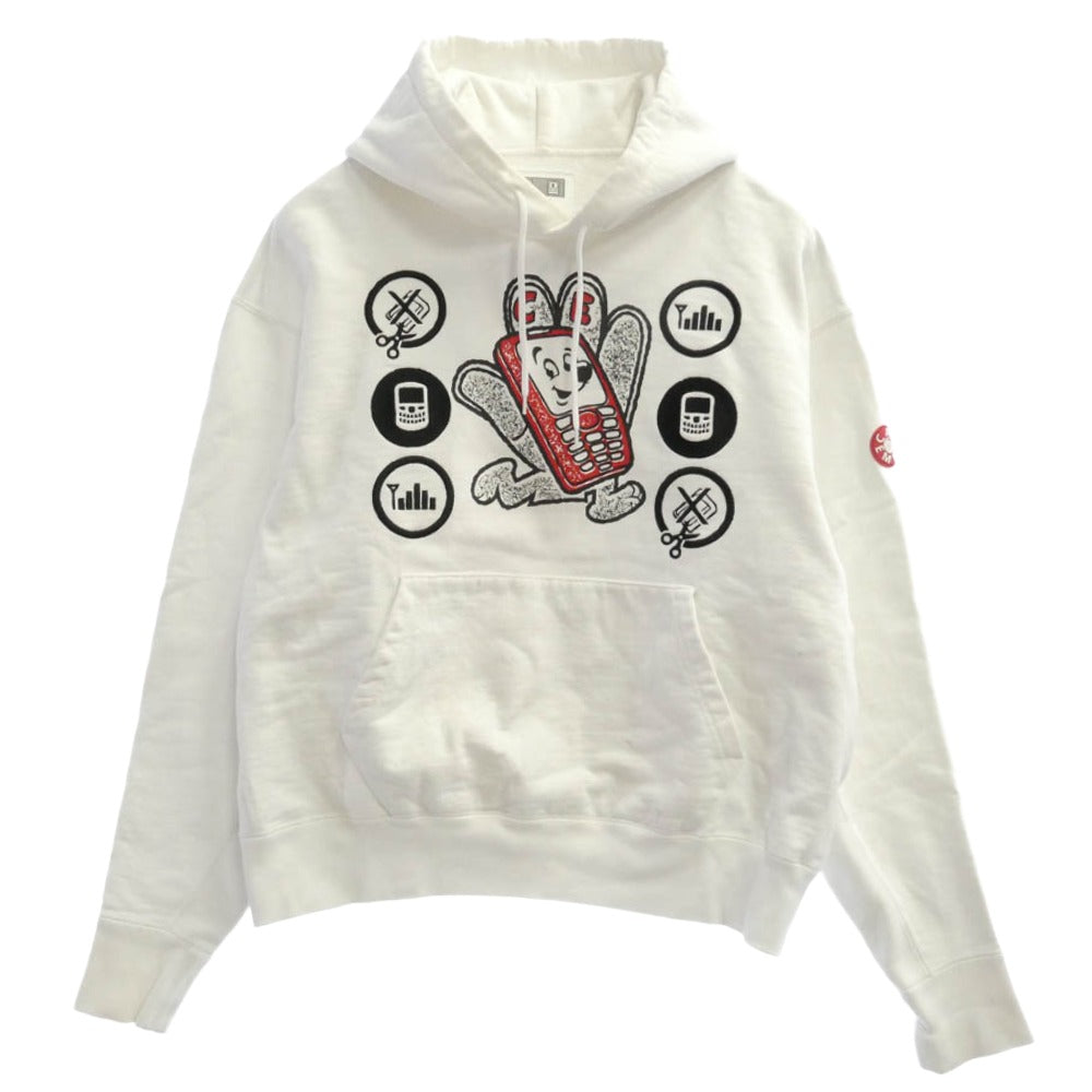 シーイー HAND MOBILE HEAVY HOODY ハンドモバイル ヘヴィーウェイト プルオーバーパーカー ホワイト系 M【中古】