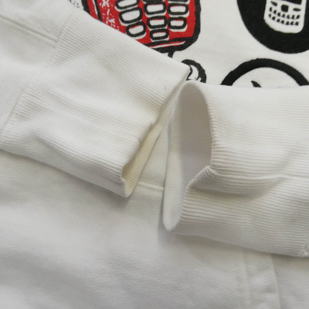 シーイー HAND MOBILE HEAVY HOODY ハンドモバイル ヘヴィーウェイト プルオーバーパーカー ホワイト系 M【中古】