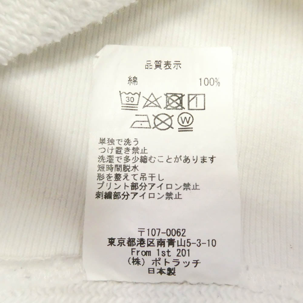 シーイー HAND MOBILE HEAVY HOODY ハンドモバイル ヘヴィーウェイト プルオーバーパーカー ホワイト系 M【中古】