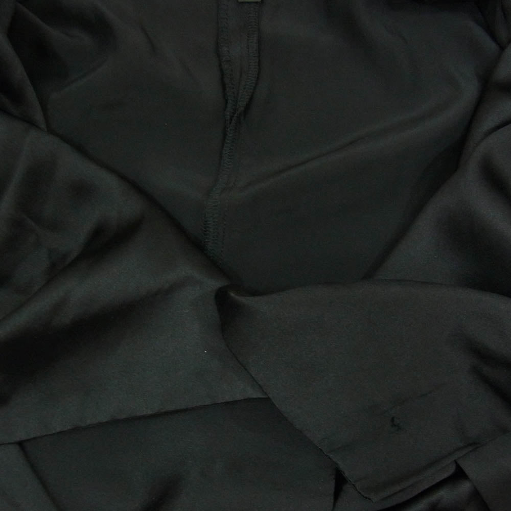 ANN DEMEULEMEESTER アンドゥムルメステール 2801 M 352-21-59014 シルク100% ドレープ ノースリーブ カーディガン ベスト ブラック系 36【中古】