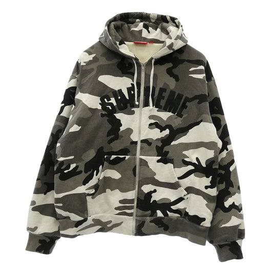Supreme シュプリーム 25AW Arc Thermal Lined Zip Up Hooded Sweatshirt ターミナル リミテッド ジップアップ フーデッド スウェットシャツ ジップパーカー フーディー マルチカラー系 XL【中古】