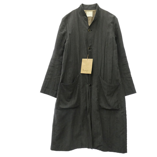 アラキユウ 2314 atelier coat ウール リネン アトリエ コート ブラック系 1【中古】
