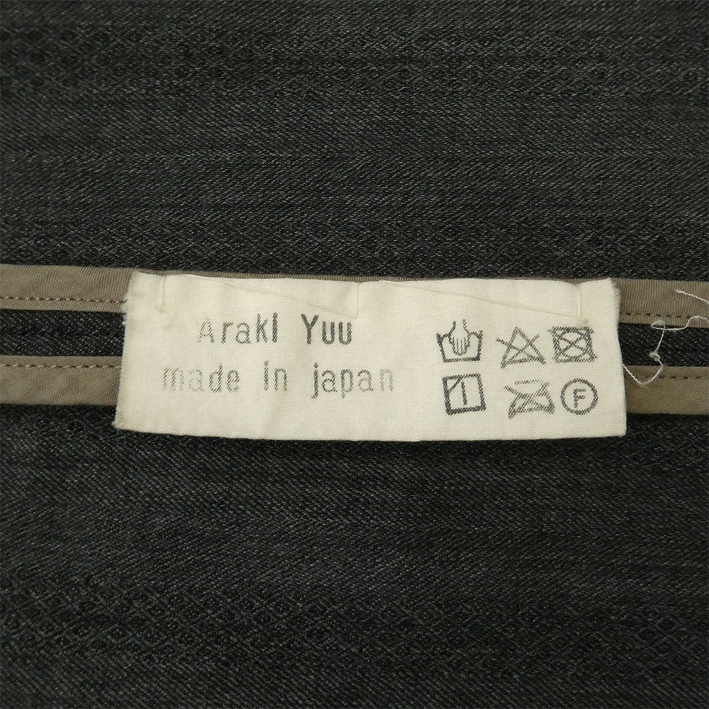 アラキユウ 2314 atelier coat ウール リネン アトリエ コート ブラック系 1【中古】