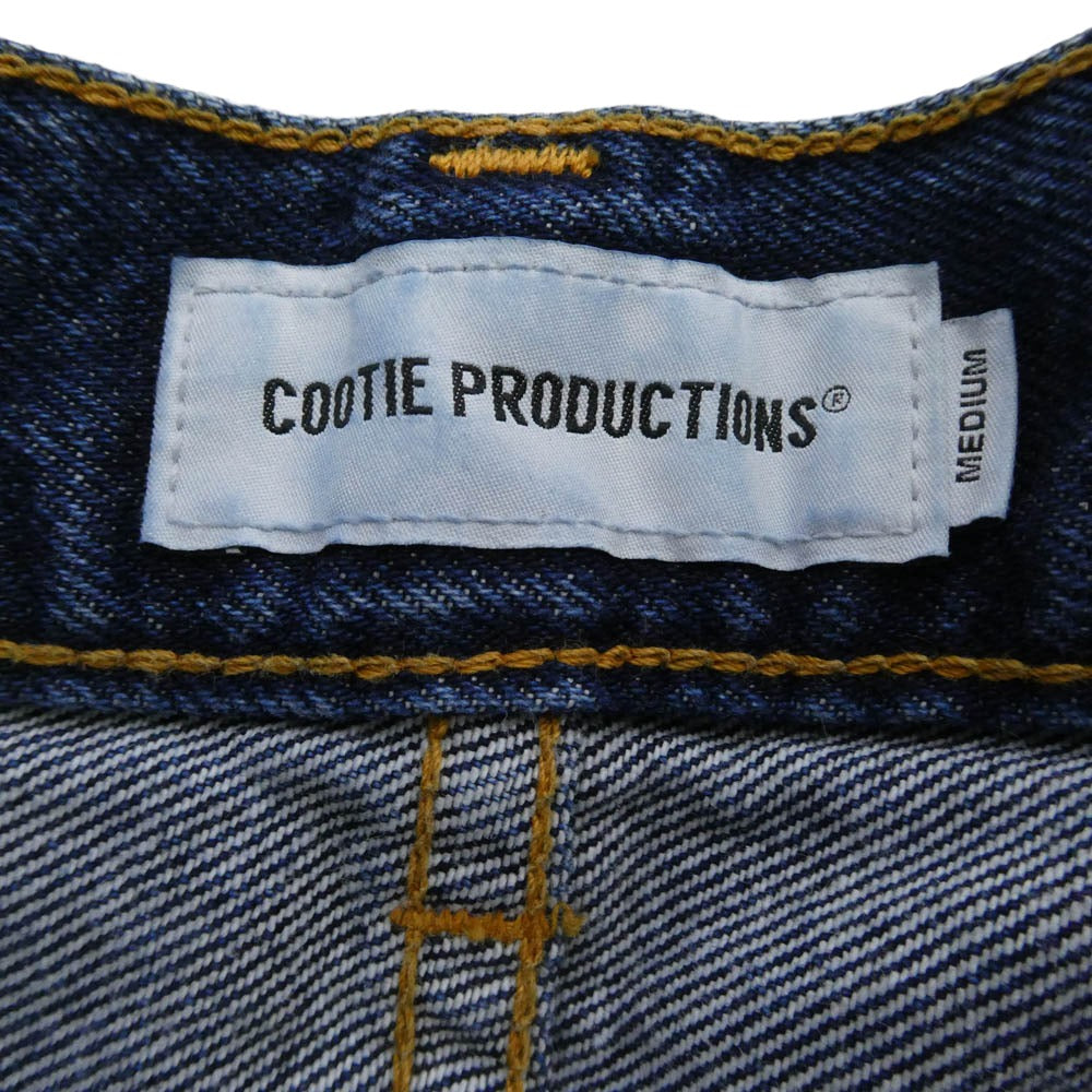 COOTIE クーティー Denim 5 Pocket Baggy Pants ファイブポケット バギー デニム パンツ インディゴブルー系 M【中古】