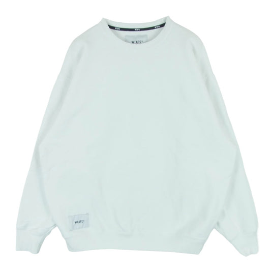 WTAPS ダブルタップス 24AW 242ATDT-CSM22 Sign 02 Sweater Cotton サイン02 セーター コットン スウェット ホワイト系 03【中古】