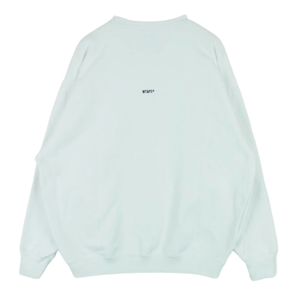 WTAPS ダブルタップス 24AW 242ATDT-CSM22 Sign 02 Sweater Cotton サイン02 セーター コットン スウェット ホワイト系 03【中古】
