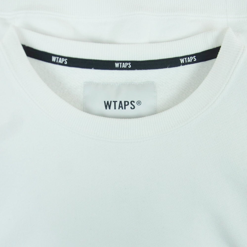 WTAPS ダブルタップス 24AW 242ATDT-CSM22 Sign 02 Sweater Cotton サイン02 セーター コットン スウェット ホワイト系 03【中古】