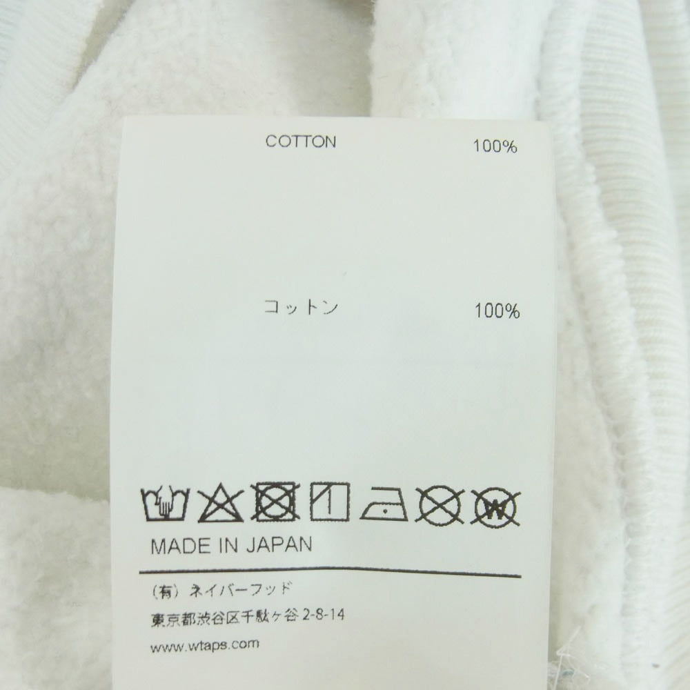 WTAPS ダブルタップス 24AW 242ATDT-CSM22 Sign 02 Sweater Cotton サイン02 セーター コットン スウェット ホワイト系 03【中古】