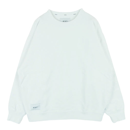 WTAPS ダブルタップス 25SS 251ATDT-CSM01 SIGN SWEATER COTTON サイン セーター コットン スウェット ホワイト系 03【中古】