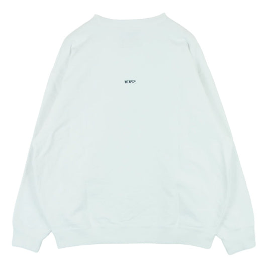 WTAPS ダブルタップス 25SS 251ATDT-CSM01 SIGN SWEATER COTTON サイン セーター コットン スウェット ホワイト系 03【中古】