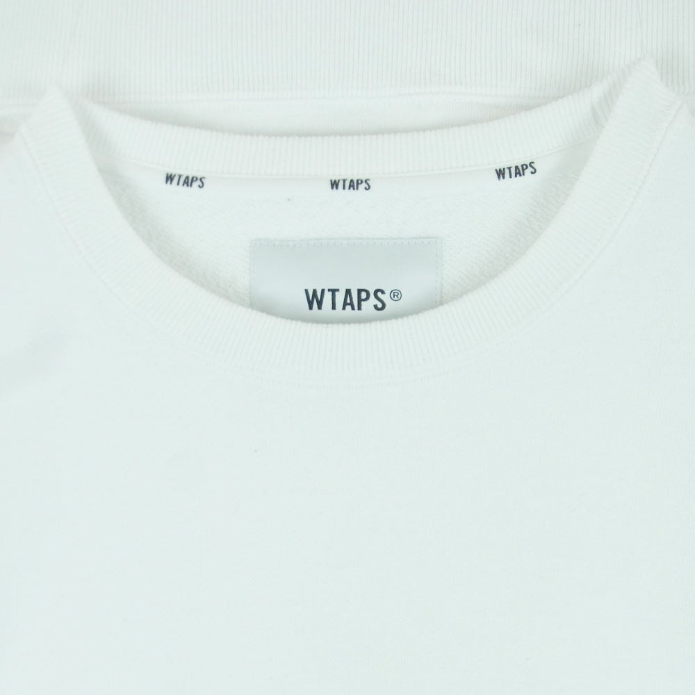 WTAPS ダブルタップス 25SS 251ATDT-CSM01 SIGN SWEATER COTTON サイン セーター コットン スウェット ホワイト系 03【中古】