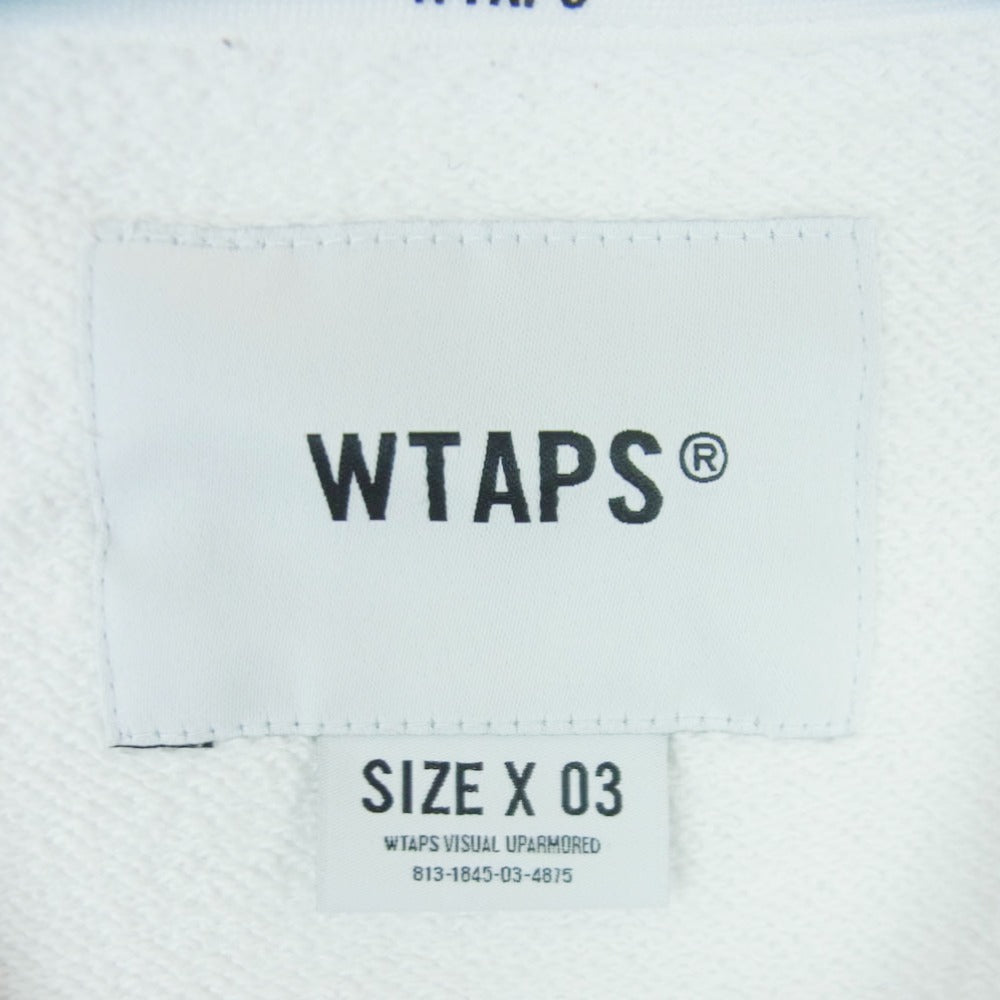WTAPS ダブルタップス 25SS 251ATDT-CSM01 SIGN SWEATER COTTON サイン セーター コットン スウェット ホワイト系 03【中古】